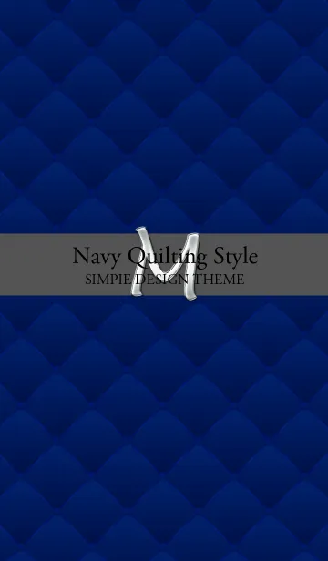[LINE着せ替え] Navy Quilting Style『M』の画像1