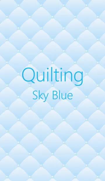 [LINE着せ替え] Quilting [Colors 01] Sky Blueの画像1