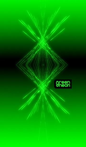 [LINE着せ替え] グリーンネオンライトの着せ替え2の画像1