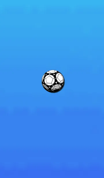 サッカーボールブルーの着せ替えメイン画像
