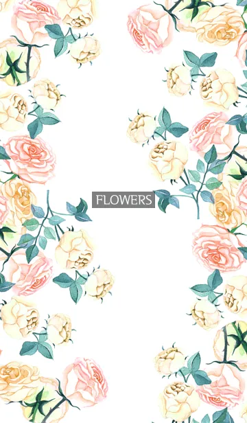 [LINE着せ替え] water color flowers_513の画像1