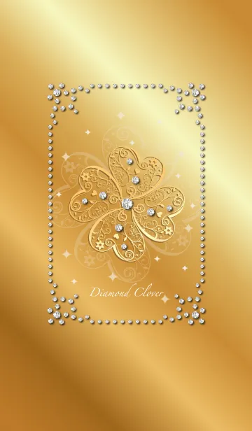 [LINE着せ替え] オトナ可愛い♣ダイヤモンドクローバー 2の画像1