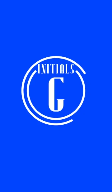 [LINE着せ替え] Initials 4 "G"(j)の画像1