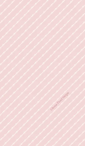[LINE着せ替え] オトナパールストライプ[ピンク]の画像1