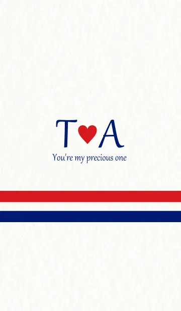T＆A イニシャル -Red ＆ Blue-の着せ替えメイン画像