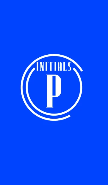 [LINE着せ替え] Initials 4 "P"(j)の画像1