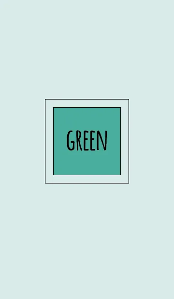 [LINE着せ替え] グリーン7 (バイカラー) / ラインスクエアの画像1