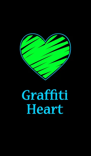 [LINE着せ替え] グラフィティ ハート スタイル 3の画像1