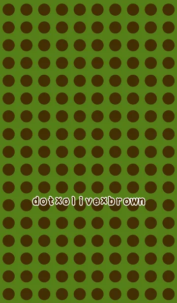 [LINE着せ替え] dot×olive×brownの画像1