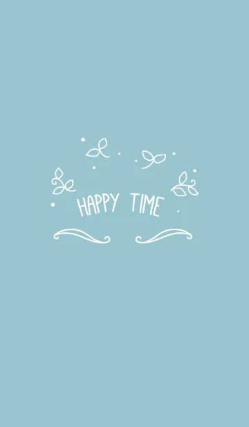 [LINE着せ替え] ハッピータイム*ブルーの画像1