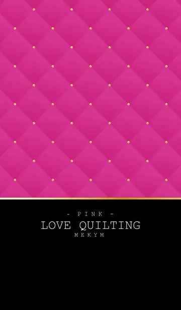 [LINE着せ替え] オトナキルティング -PINK-の画像1