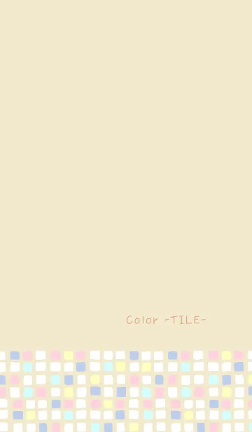 [LINE着せ替え] Color -TILE- 09の画像1