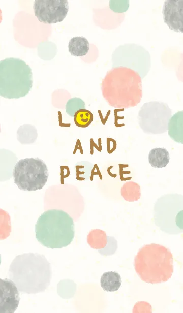 [LINE着せ替え] 大人水彩水玉-スマイル28-の画像1