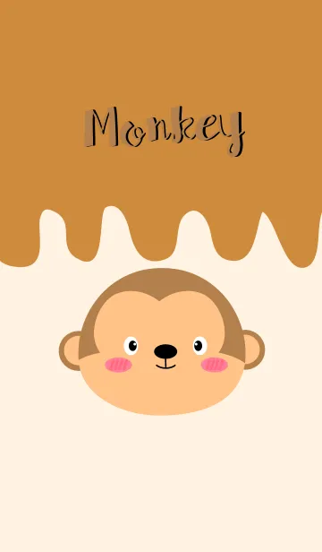 [LINE着せ替え] Simple Pretty Monkey Theme (jp)の画像1
