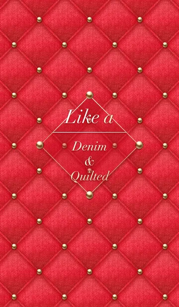 Like a - Denim ＆ Quilted #Redの着せ替えメイン画像