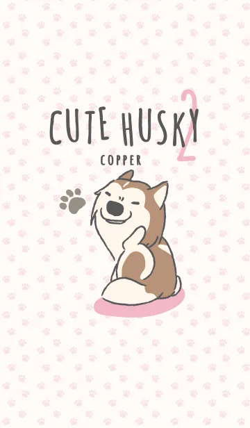 [LINE着せ替え] Cute Husky (Copper-JP) v.2の画像1