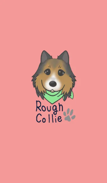 [LINE着せ替え] ラフコリーイラストきせかえの画像1