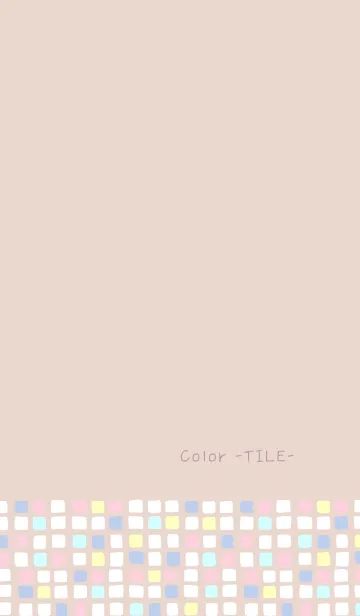 [LINE着せ替え] Color -TILE- 10の画像1