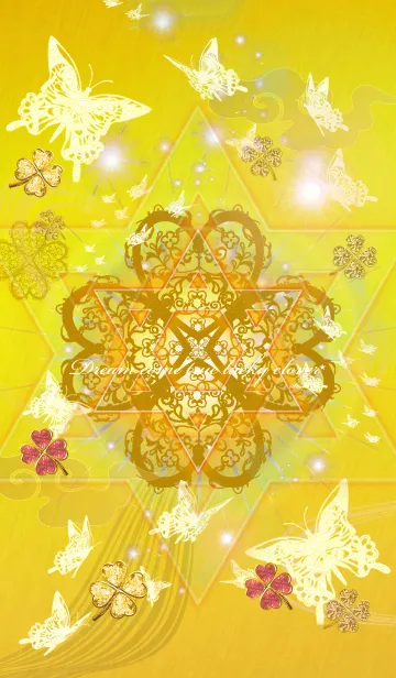 [LINE着せ替え] 着替えを変えただけで幸運になる四葉蝶2の画像1