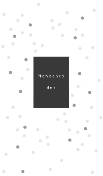 [LINE着せ替え] Monochro dotの画像1