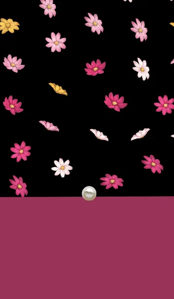 [LINE着せ替え] 大人かわいいお花柄。の画像1