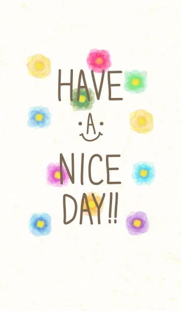 [LINE着せ替え] 大人水彩お花-スマイル29-の画像1