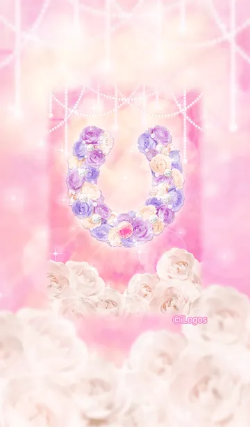 [LINE着せ替え] 素敵な厄の無い財運を呼ぶフラワー馬蹄風水の画像1