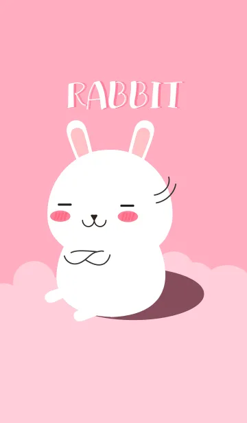 [LINE着せ替え] Pretty White Rabbit Theme (jp)の画像1