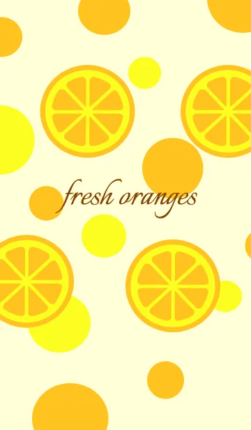 [LINE着せ替え] fresh orangesの画像1