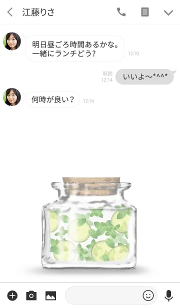 [LINE着せ替え] 大人のハーバリウム -モヒート-の画像3