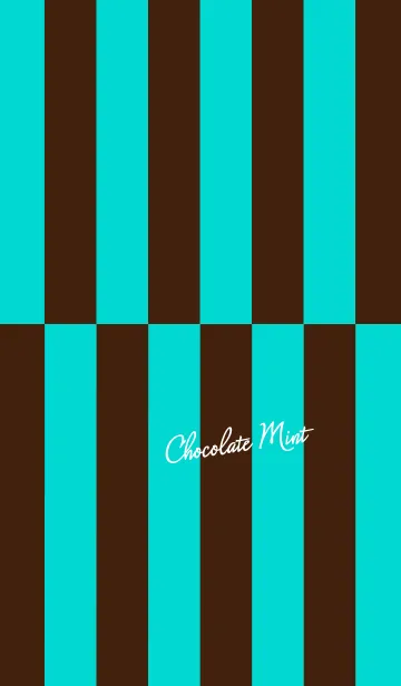 [LINE着せ替え] チョコミント【ダーク】の画像1