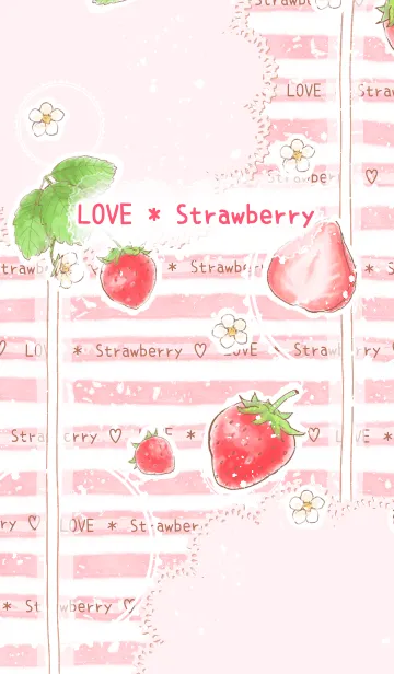 [LINE着せ替え] LOVE * Strawberry (jp)の画像1