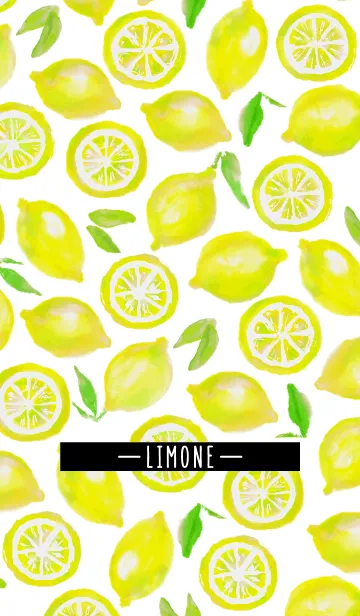 [LINE着せ替え] オトナ水彩画:レモンの画像1