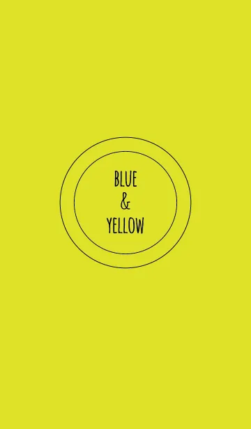 [LINE着せ替え] ブルー＆イエロー / ラインサークルの画像1