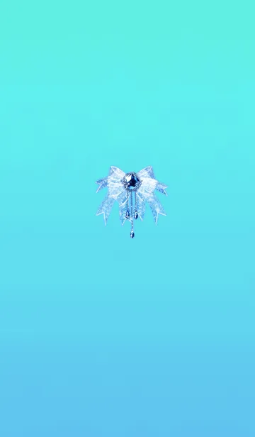 [LINE着せ替え] 大人のジュエリーリボンブルーの画像1