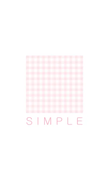 [LINE着せ替え] おとなシンプルチェック(ピンク)V.3の画像1