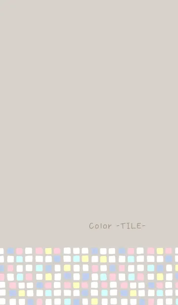 [LINE着せ替え] Color -TILE- 13の画像1