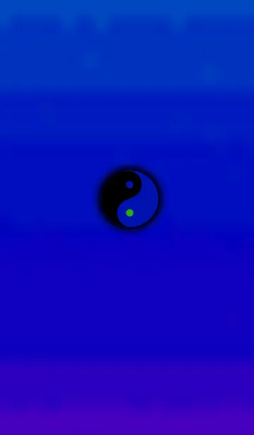[LINE着せ替え] 陰陽図ブルーブラックの画像1