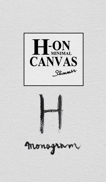 [LINE着せ替え] H on Canvas -Minimal-の画像1