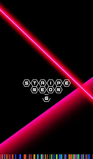 [LINE着せ替え] Stripe Neon6の画像1
