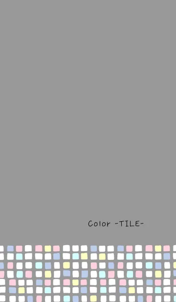 [LINE着せ替え] Color -TILE- 15の画像1