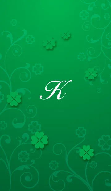 [LINE着せ替え] 大人のクローバー [K]の画像1