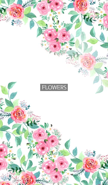 [LINE着せ替え] water color flowers_518の画像1