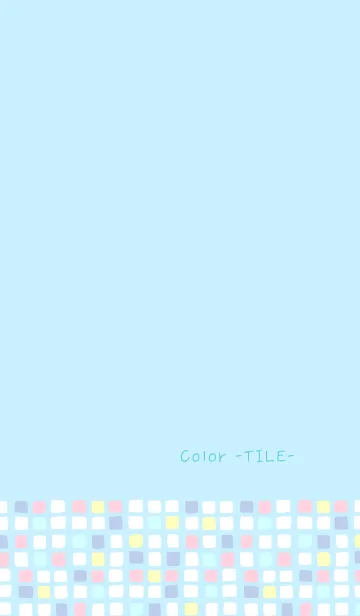 [LINE着せ替え] Color -TILE- 07の画像1