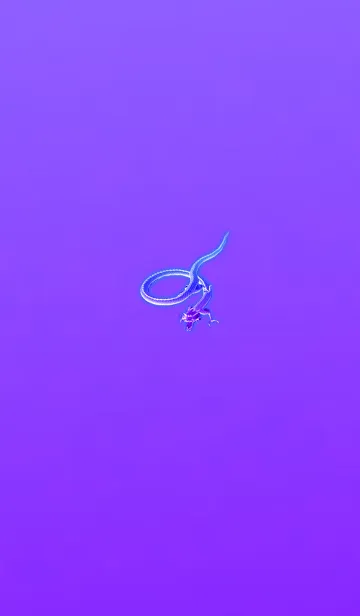 [LINE着せ替え] 大人のホワイトパープル龍の画像1