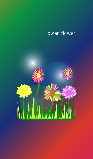 [LINE着せ替え] Rainbow flower flower flower2の画像1