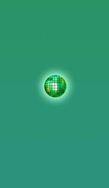 [LINE着せ替え] ミラーボールグリーンの画像1