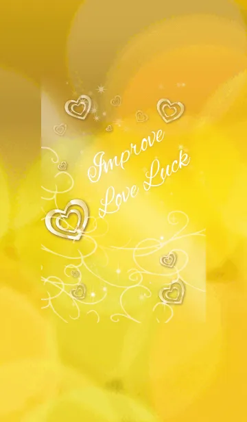 [LINE着せ替え] 恋愛運向上 ゴールドハート 大人女子向けの画像1