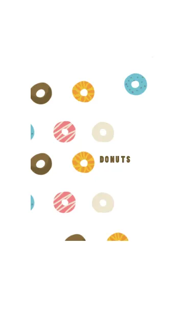 [LINE着せ替え] カラフル・ドーナツの画像1