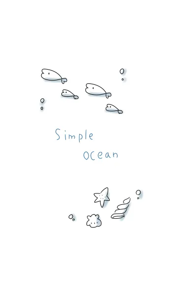[LINE着せ替え] シンプル 海の画像1